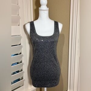 🆕 Cristina Dark Gray Sequin Tank Top